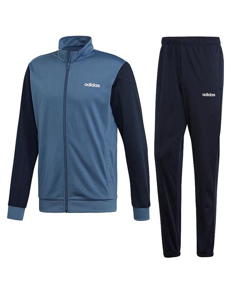 adidas velour anzug herren blau|Blaue Trainingsanzüge .